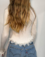 Lace Trim Top - S