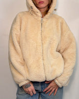 Fuzzy Hooded Jacket