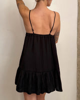 Black Baby Doll Dress - S