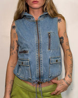 Denim Vest Top - S