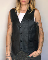 Harley Leather Vest - M