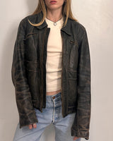 Leather Jacket - L