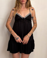 Black Baby Doll Dress - S