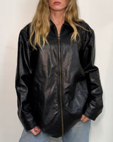 Faux Leather Jacket - L