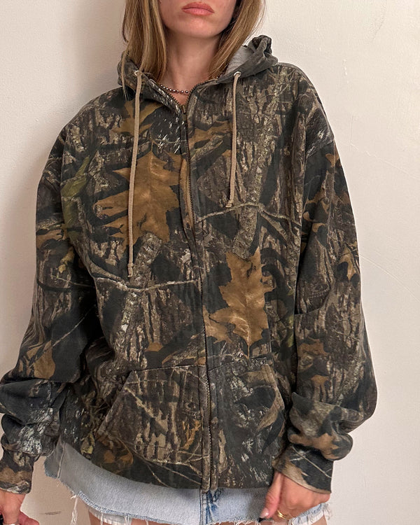 Camo Zip Up - XL