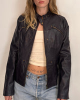 Frida Faux Leather Jacket - S