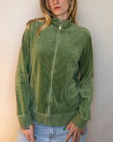 Green Zip Up - M