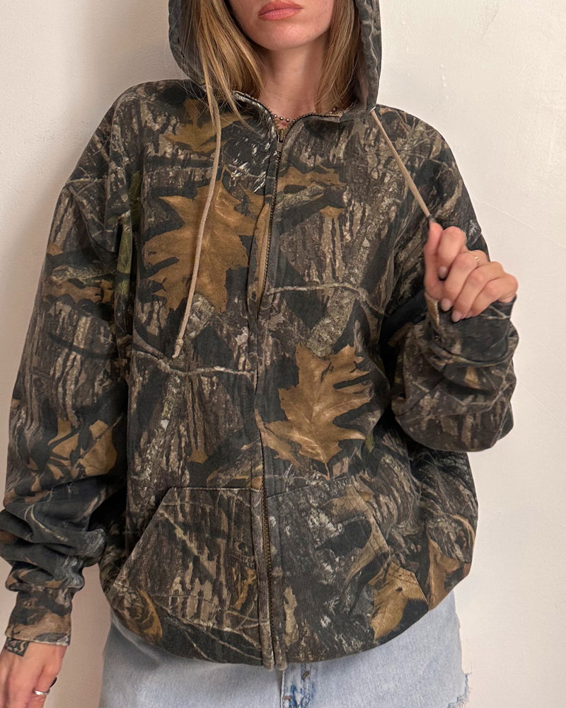 Camo Zip Up - XL