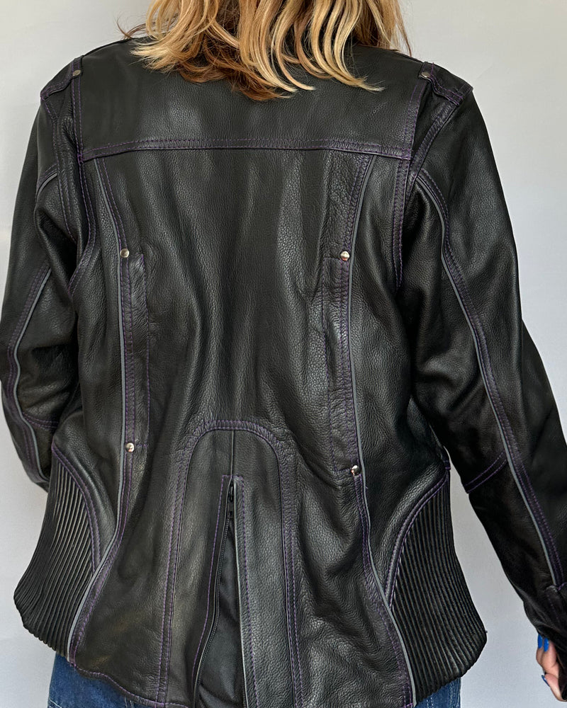 Moto Leather Jacket - M