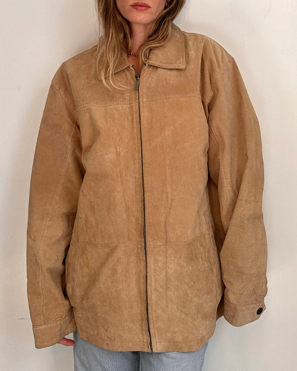 Geoffrey Beene Suede Jacket - L