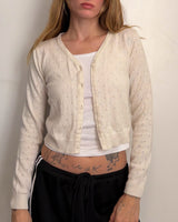 Cream Cardigan - S