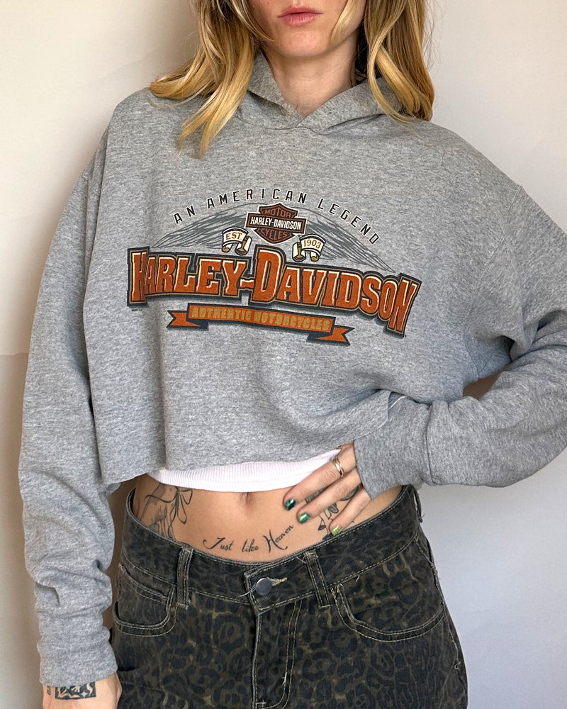 Harley Hoodie Crop - L