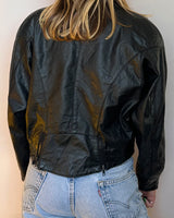 '80s Leather Jacket - S