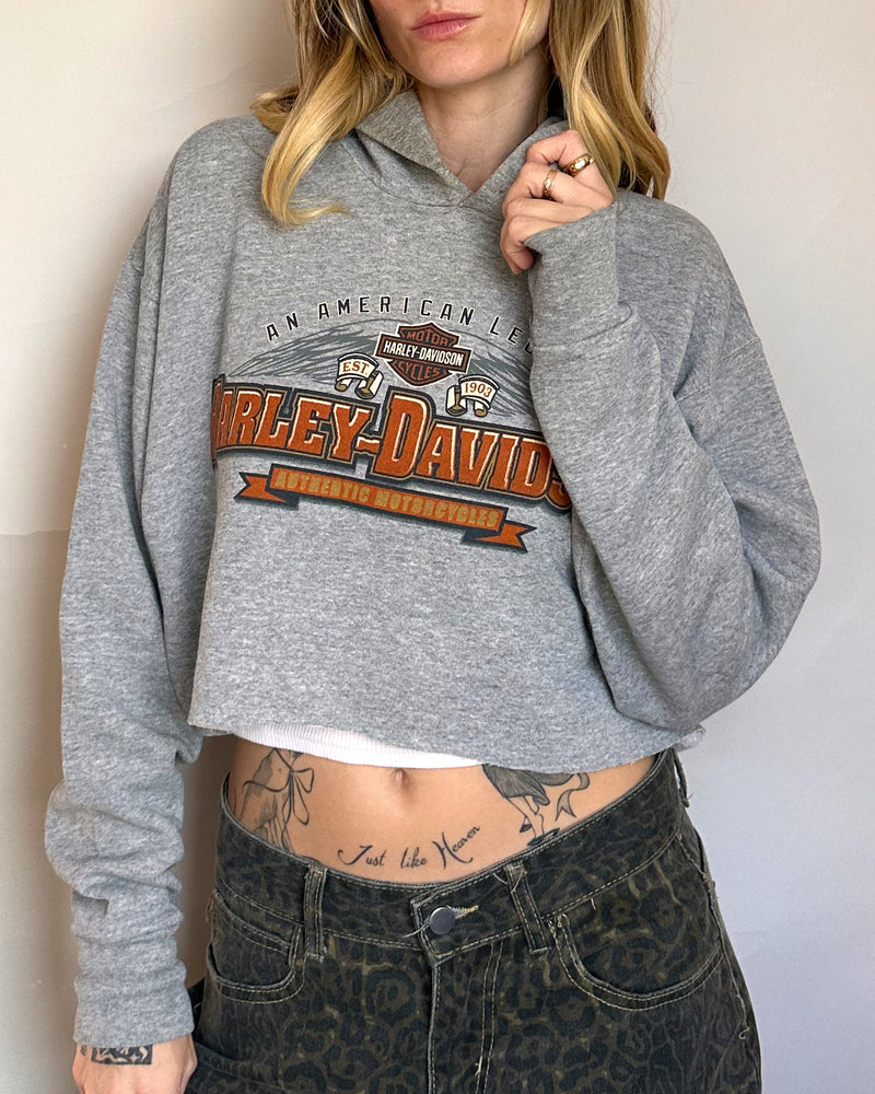 Harley Hoodie Crop - L