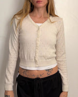 Cream Cardigan - S