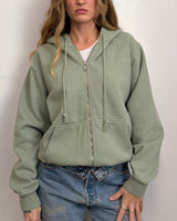 Green Zip up - M