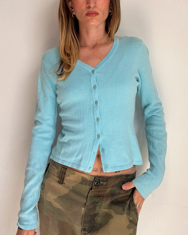 Y2K Blue Cardi - S