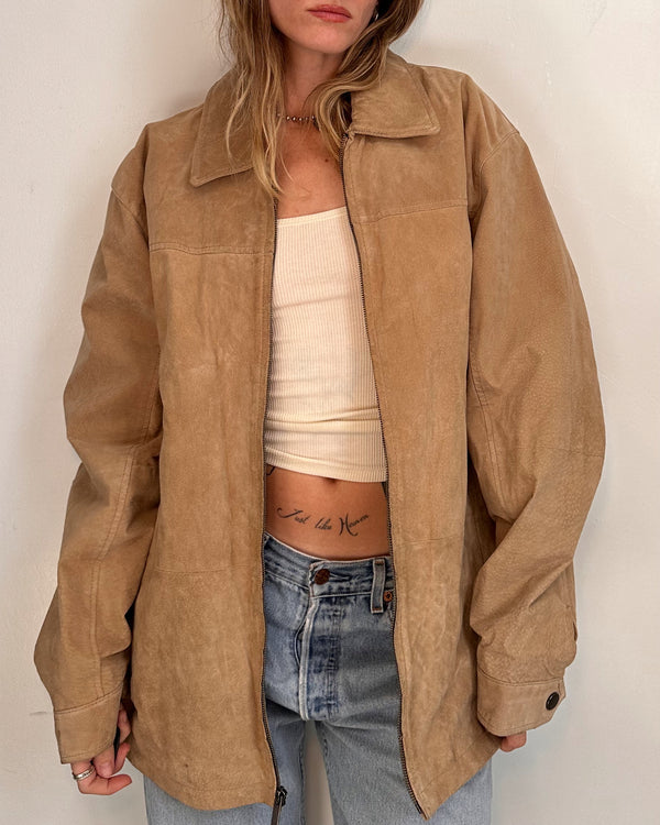 Geoffrey Beene Suede Jacket - L