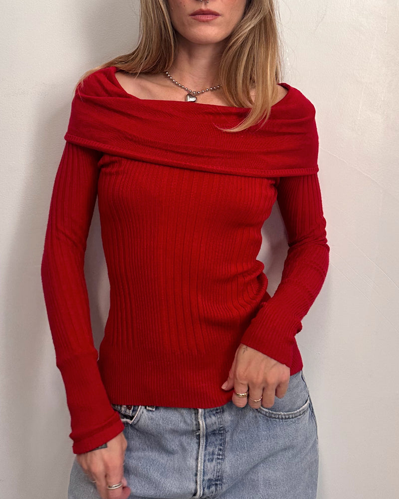 Y2K Red Top - S