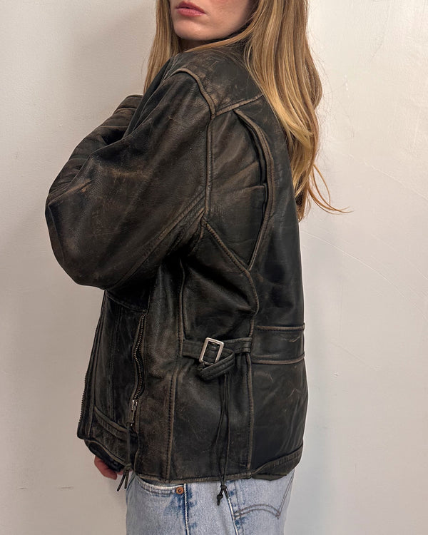 Leather Jacket - L