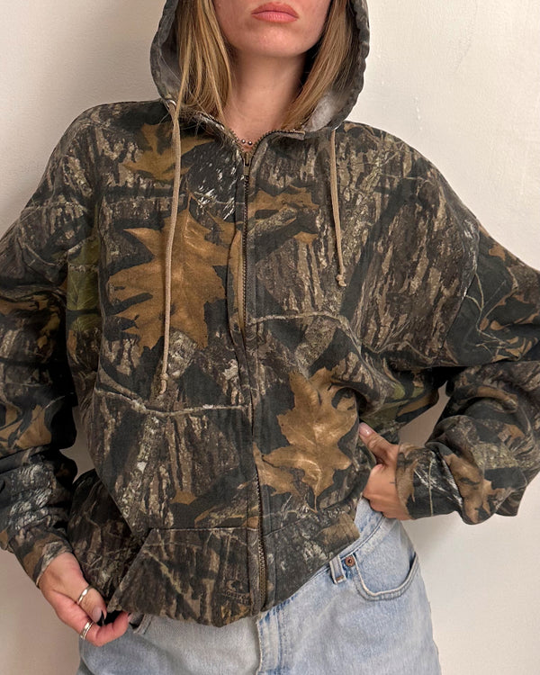 Camo Zip Up - XL