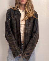 Leather Jacket - L
