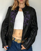 Moto Leather Jacket - M