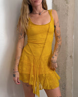 Yellow Lace Dress - XS