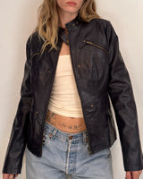 Frida Faux Leather Jacket - S