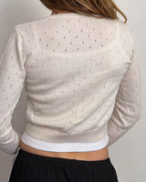 Cream Cardigan - S