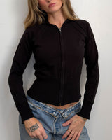 Black Zip Up - XS