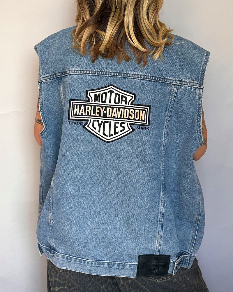 Harley Denim Vest - L