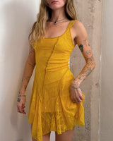 Yellow Lace Dress - XS